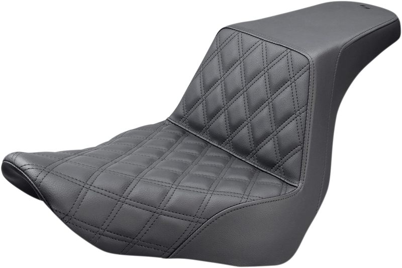 SADDLEMEN Step Up Seat - - 18+ Low Rider / Sport Glide - Lattice Stitched 818-29-172 - PartsOutlet.com.au