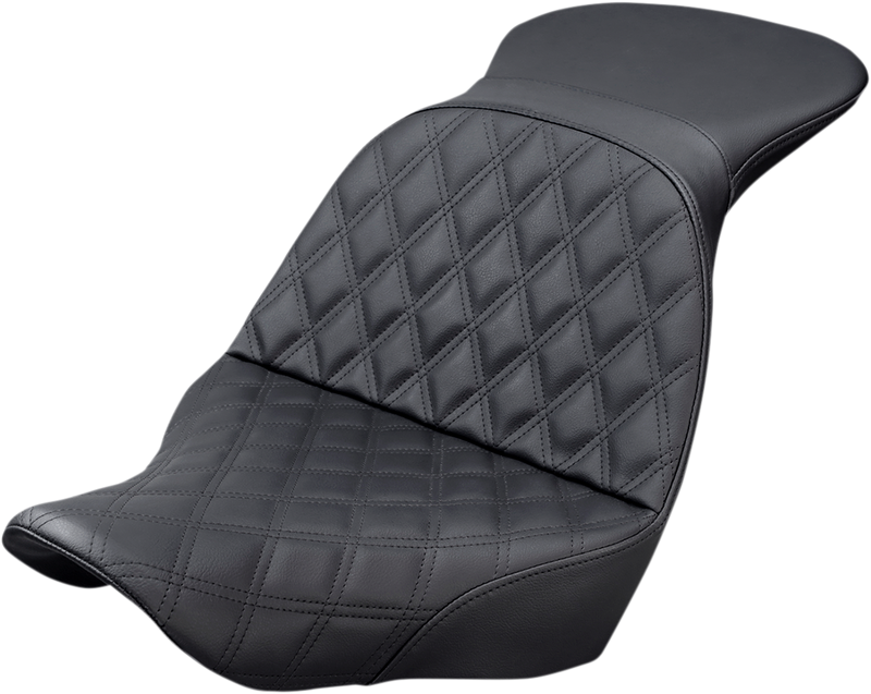 SADDLEMEN Explorer Seat - 18+ Low Rider / Sport Glide - Lattice Stitched 818-29-029LS - PartsOutlet.com.au