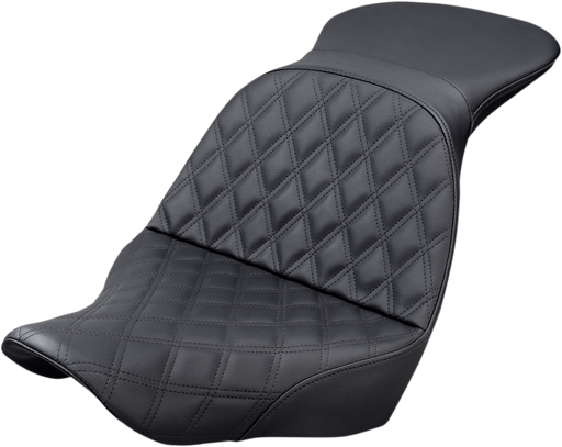 SADDLEMEN Explorer Seat - 18+ Low Rider / Sport Glide - Lattice Stitched 818-29-029LS - PartsOutlet.com.au