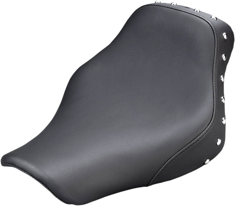 SADDLEMEN Renegade S3 Solo Seat - Studded - 18+ Softail Deluxe/Heritage Classic 818-33-001 - PartsOutlet.com.au