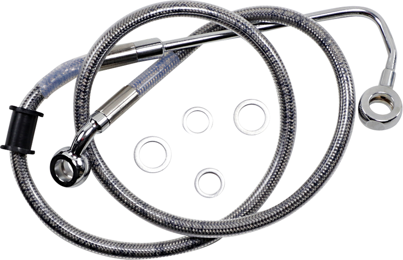 DRAG SPECIALTIES Brake Line - +2" - Stainless Steel - '15-'17 Softail - 618300-2