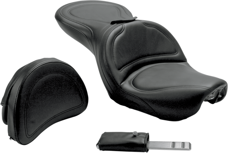SADDLEMEN Explorer Seat - Backrest - Dyna FXD '04-'05 - 804-04-0301 - PartsOutlet.com.au
