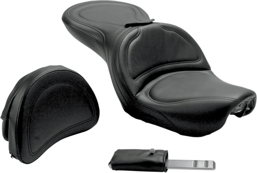 SADDLEMEN Explorer Seat - Backrest - Dyna FXD '04-'05 - 804-04-0301 - PartsOutlet.com.au