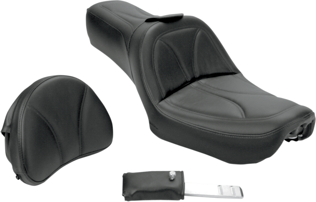 SADDLEMEN King Seat - Backrest - Dyna FXD '04-'05 - 804-04-053 - PartsOutlet.com.au