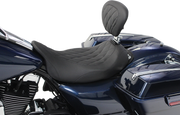 MUSTANG Wide Tripper™ Solo Seat - With Removable Driver Backrest - Harley-Davidson 2008+ FL - 79725 - PartsOutlet.com.au