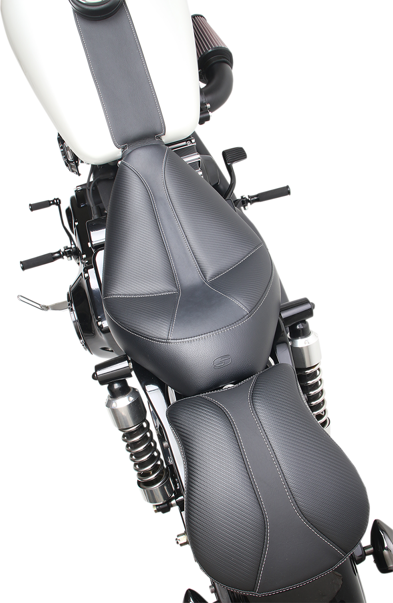SADDLEMEN Dominator Solo Seat - Dyna '96-'03 - 896-04-0042 - PartsOutlet.com.au