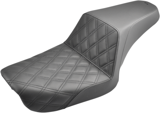 SADDLEMEN Step Up Seat - Lattice Stitched - Dyna '04-'05 - 804-04-172 - PartsOutlet.com.au