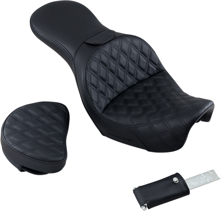 SADDLEMEN Explorer Seat - Backrest - '06-'17 Dyna - 806-04-030LS - PartsOutlet.com.au