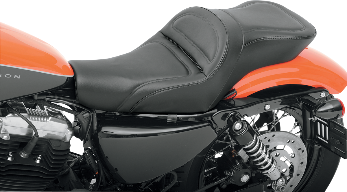 SADDLEMEN Explorer Seat - Sportster XL '04+ - 3.3 Gal Tank - 807-11-029 - PartsOutlet.com.au