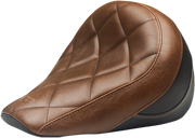 MUSTANG Solo Seat - Brown - Indian Scout Bobber 2018-2023 - 76843 - PartsOutlet.com.au