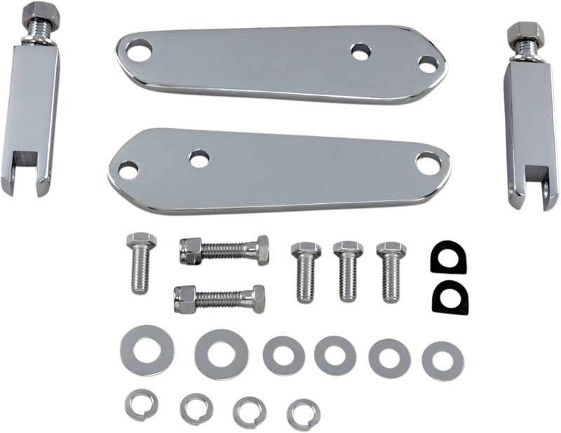 DRAG SPECIALTIES Highway Peg Mount - Chrome - 8" Dyna FXD '91-'17 - 75416