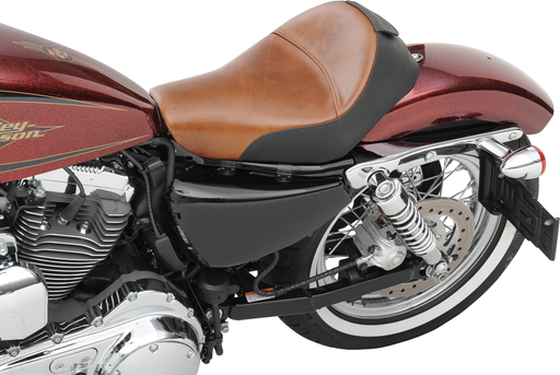 SADDLEMEN Lariat Seat - Sportster '04+ XL 3.3 Gal Tanks 807-11-0041B - PartsOutlet.com.au