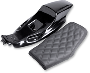 SADDLEMEN Eliminator Seat Kit - Lattice Stitched - Sportster - '04-'20 - Z4281 - PartsOutlet.com.au