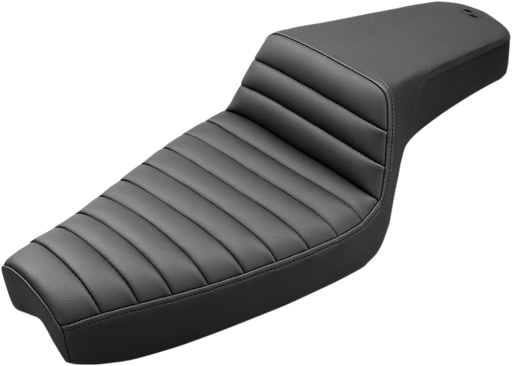 SADDLEMEN Step Up Seat - Tuck and Roll - Black - Sportster XL '77-'03 - 879-03-171 - PartsOutlet.com.au