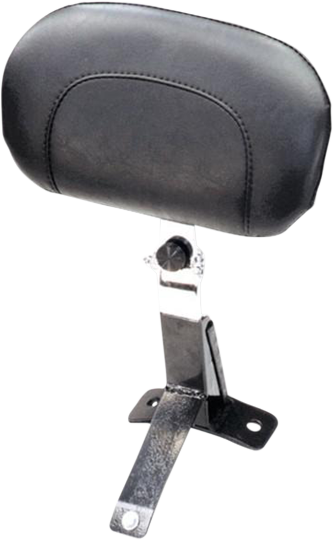 MUSTANG Driver Backrest Kit - Smooth - Black - FLH Harley-Davidson 2009-2021 - Studded 79611 - PartsOutlet.com.au