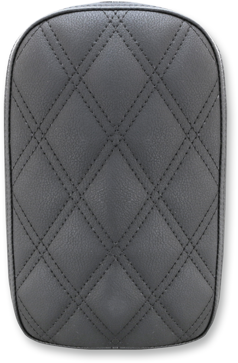 SADDLEMEN Lattice Stitched Pillion Pad - Black -  6" SA1022