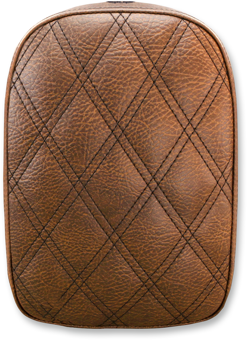 SADDLEMEN Lattice Stitched Pillion Pad - Brown -  7" SA1026