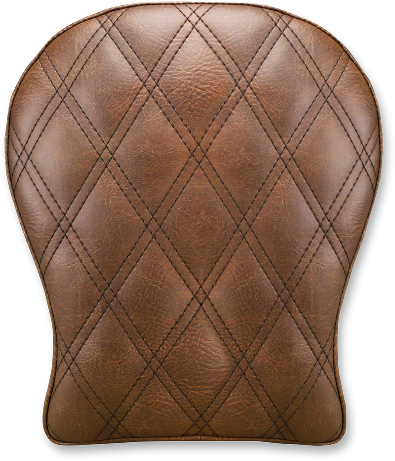 SADDLEMEN Lattice Stitched Pillion Pad - Brown -  9" SA1027