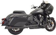 BASSANI XHAUST Road Rage 2:1 Exhaust - Black - 2020 + Indian Challenger 8H18SB - PartsOutlet.com.au