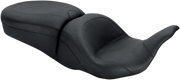 MUSTANG Lowdown Seat - Plain - Harley-Davidson FL 2008+ 79700 - PartsOutlet.com.au