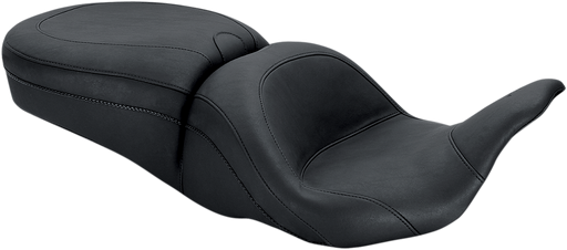 MUSTANG Lowdown Seat - Plain - Harley-Davidson FL 2008+ 79700 - PartsOutlet.com.au