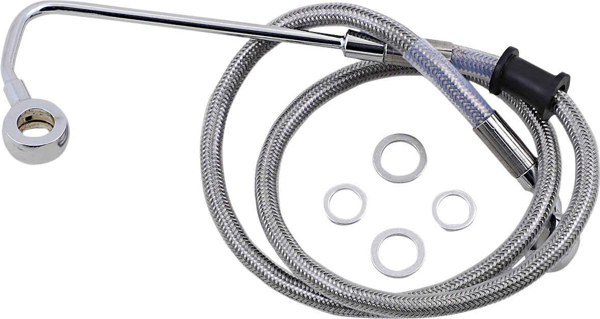 DRAG SPECIALTIES Brake Line - Softail '15-'17 - Stainless Steel - 30-3/4" 618302