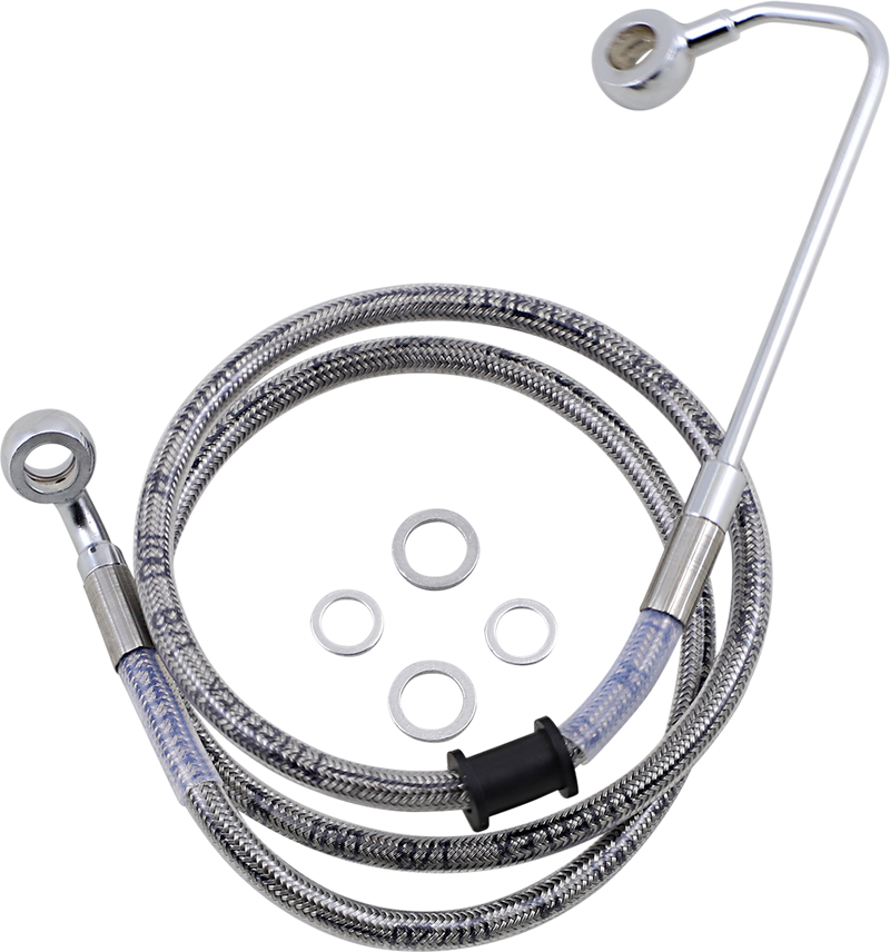 DRAG SPECIALTIES Brake Line - +8" - Stainless Steel - '15-'17 Softail - 618302-8