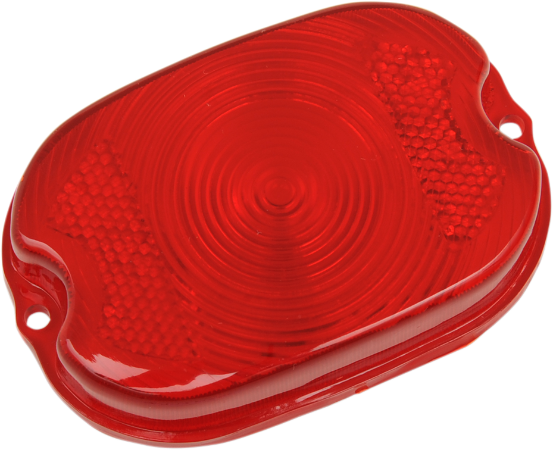 DRAG SPECIALTIES Replacement Taillight Lens - Red - Harley-Davidson 1952-1972 - 12-0012-HC3 - PartsOutlet.com.au