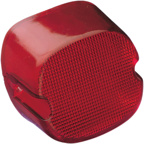 DRAG SPECIALTIES Taillight Lens - Bottom Tag Window - Harley-Davidson 1973-1998 - Red 12-0018D-BC446 - PartsOutlet.com.au
