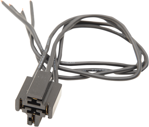 DRAG SPECIALTIES Relay Socket Assembly - Black Wires MC-DRAG041 - PartsOutlet.com.au