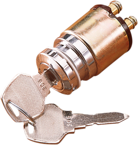 DRAG SPECIALTIES Chrome Ignition Switch - Harley-Davidson 1975-1993 - H-D - 272114-BC116 - PartsOutlet.com.au