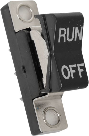 DRAG SPECIALTIES Rocker Switch - Run/Off - Harley-Davidson 1972-1981 - Black 26-0189-HC3 - PartsOutlet.com.au