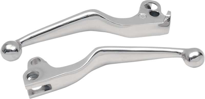DRAG SPECIALTIES Lever Set - Harley-Davidson 1972-1981 - Chrome 07-0562/3-BC307 - PartsOutlet.com.au
