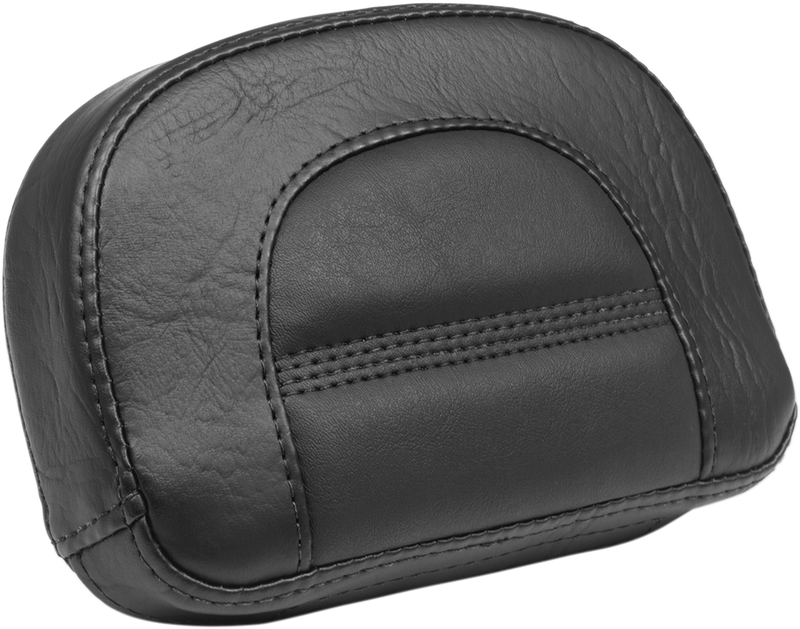 MUSTANG Passenger Backrest Pad - Harley-Davidson Slim 2018+ - Quad Stitch 75067 - PartsOutlet.com.au