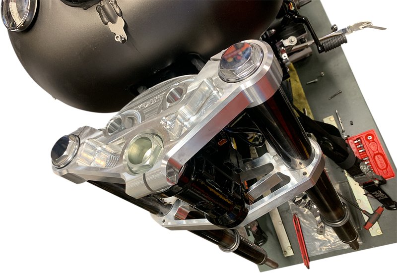 SLYFOX 49 mm Triple Clamps - Raw - '15-'21 FL - SF14TK-1 - PartsOutlet.com.au