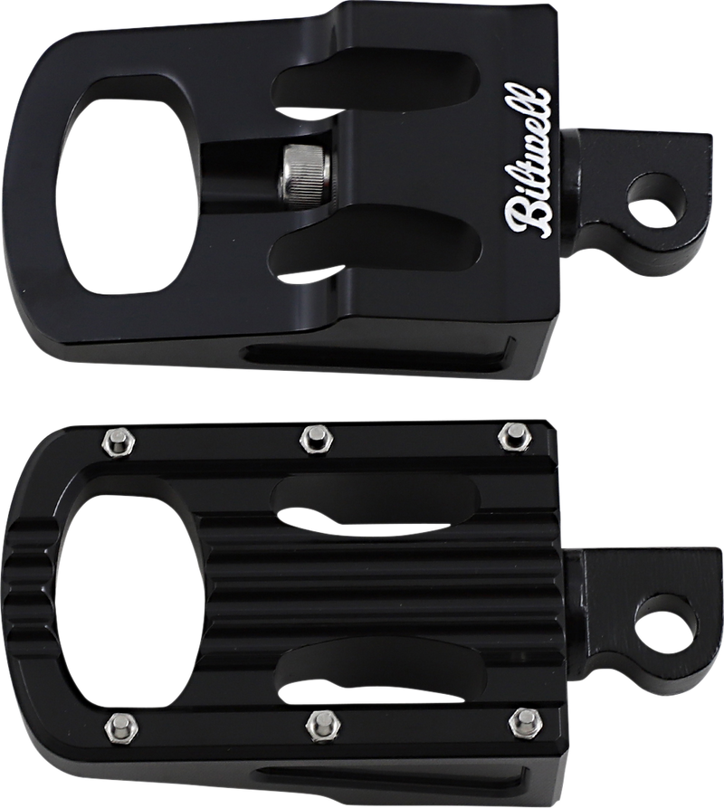BILTWELL Punisher Footpeg - Classic - Black 7005-203-01 - PartsOutlet.com.au