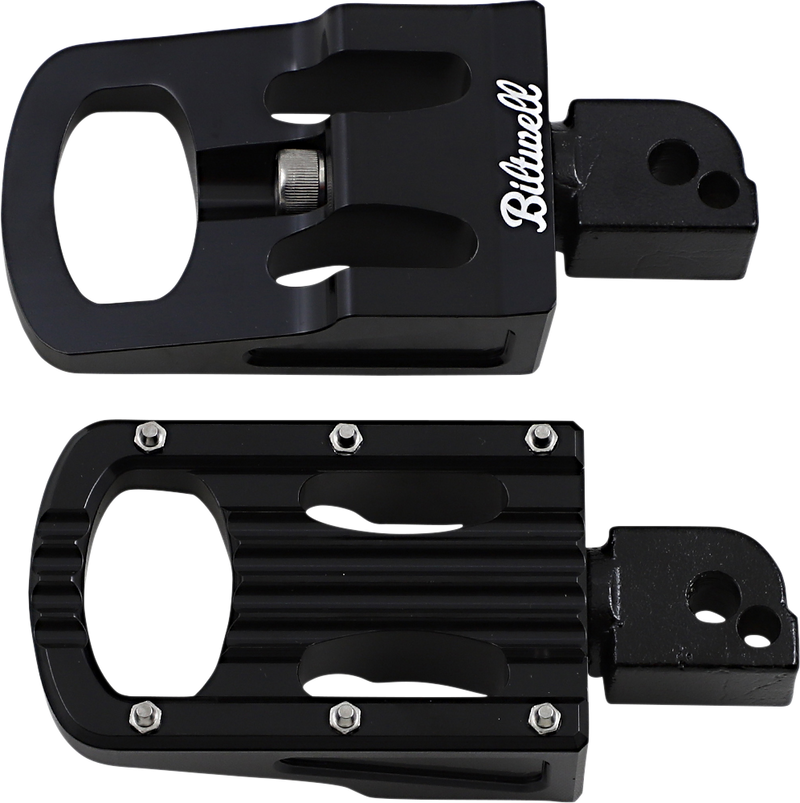 BILTWELL Punisher Footpeg - Passenger - Black - M8 7005-203-04 - PartsOutlet.com.au
