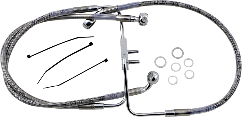 DRAG SPECIALTIES Brake Line - Stainless Steel - 34-3/4" - FXFB '18-'19 - 618623