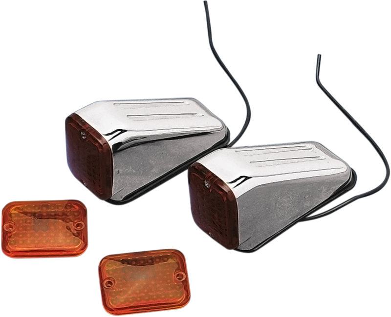 DRAG SPECIALTIES Drag-Ness FM1 Marker Lights - 3-1/2" - 280104-BC3N