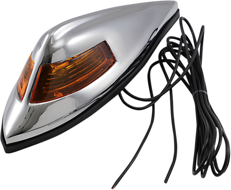 DRAG SPECIALTIES Nostalgia Front Fender Light - Amber 12-0025-BC312 - PartsOutlet.com.au