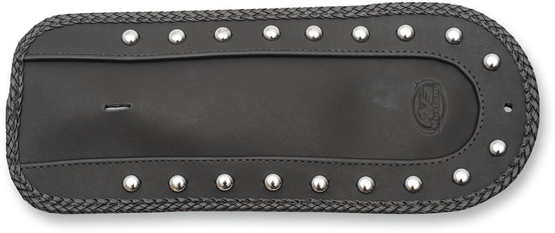 MUSTANG Fender Bib - Studded Chrome - Harley-Davidson Dyna 2006-2017 - Solo Seat 78061 - PartsOutlet.com.au