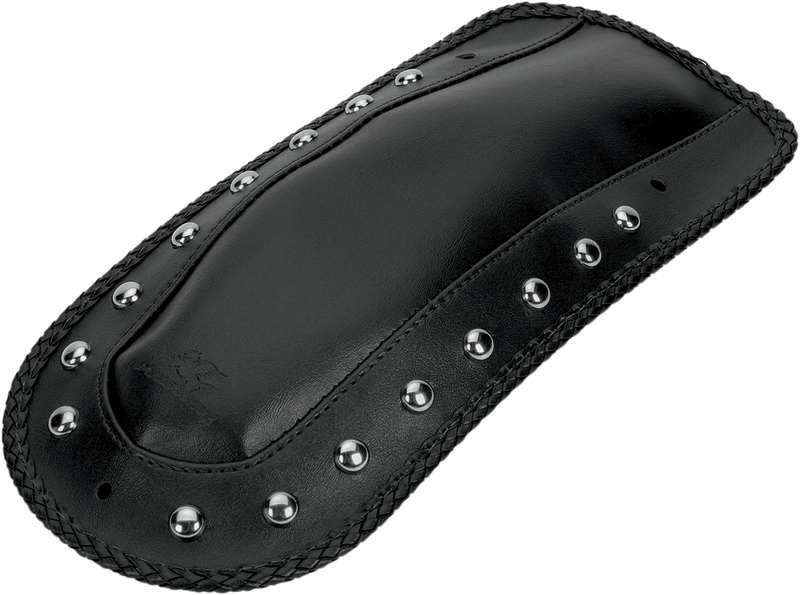MUSTANG Fender Bib - Studded Chrome - Harley-Davidson FL 1997-2021 - Solo Seat 78069 - PartsOutlet.com.au