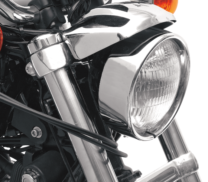 DRAG SPECIALTIES EX Headlight Trim Rim 1.80" - Harley-Davidson 1963-2013 - 160342-BXLB1