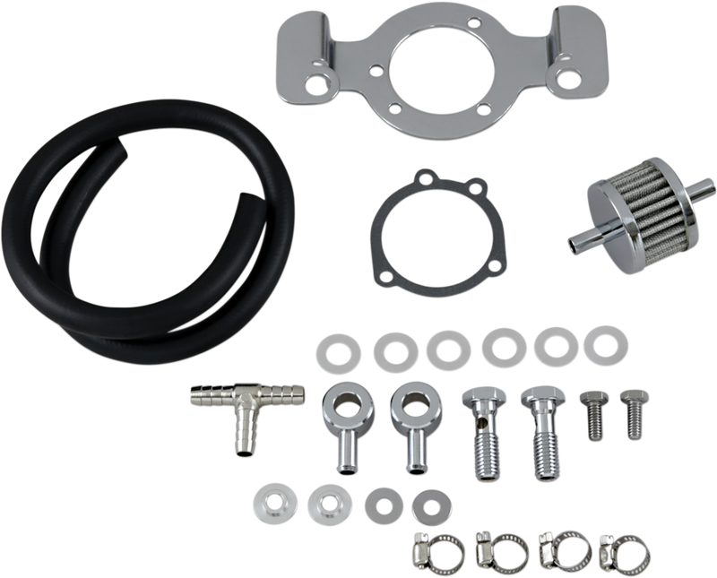 DRAG SPECIALTIES Crankcase Breather Kit - '91-'06 XL 120087-BC514 - PartsOutlet.com.au