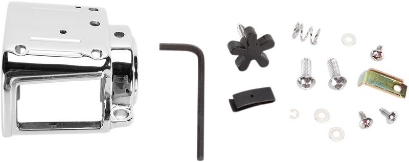 DRAG SPECIALTIES Switch Housing - Left - Lower - Harley-Davidson 1982-1995 - Chrome 07-0545B-BC114 - PartsOutlet.com.au