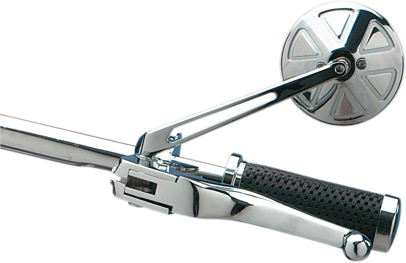 DRAG SPECIALTIES Round Mirror with Long Stem 302156-BC4-LB16 - PartsOutlet.com.au