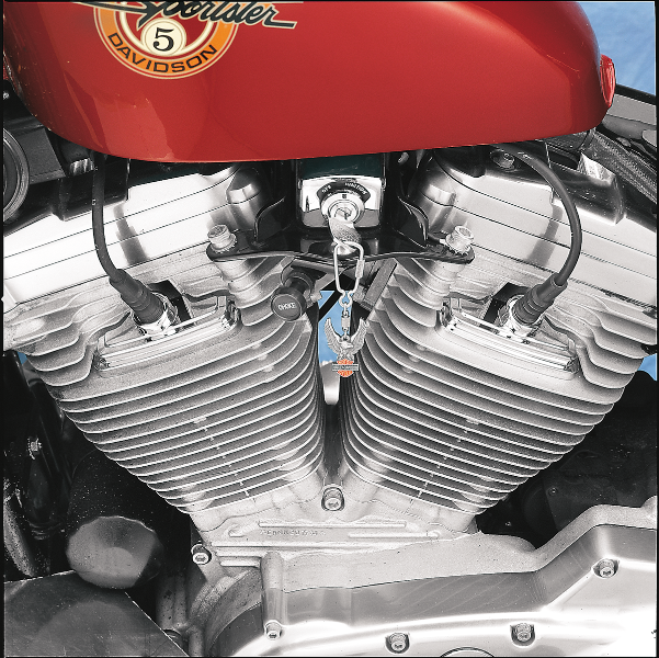 DRAG SPECIALTIES Head Bolt/Spark Plug Covers - Chrome - Harley-Davidson 1986-2003 - XL 35-0102-BC251 - PartsOutlet.com.au