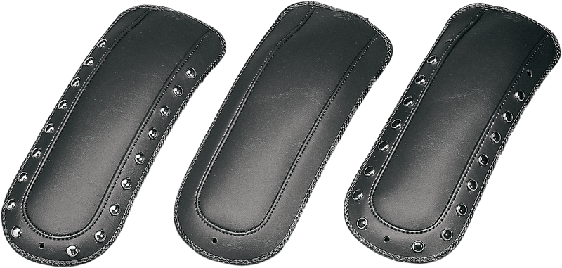 MUSTANG Fender Bib - Studded Black - Harley-Davidson FL 1997-2021 - Solo Seat 78036 - PartsOutlet.com.au
