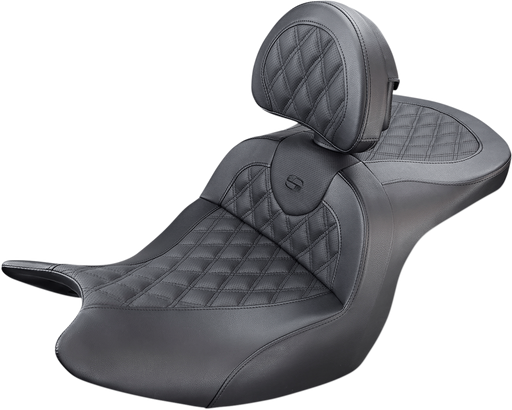 SADDLEMEN Roadsofa - Lattice Stitched - Backrest - Honda GL1800 '18-'23 - H18-07-182BR - PartsOutlet.com.au