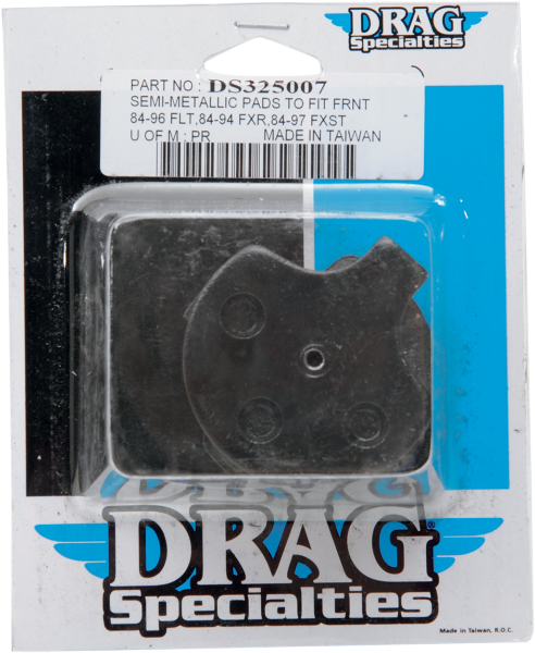 DRAG SPECIALTIES Organic Brake Pads - Harley-Davidson 1984-2011 - 160912SCP-BC114 - PartsOutlet.com.au